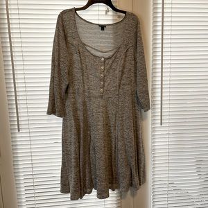 Torrid grey skater dress